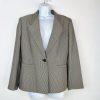Le Suit Women Polyester Skirt Suit Size 14P Beige Black Notch Lined Cocktail 2PC