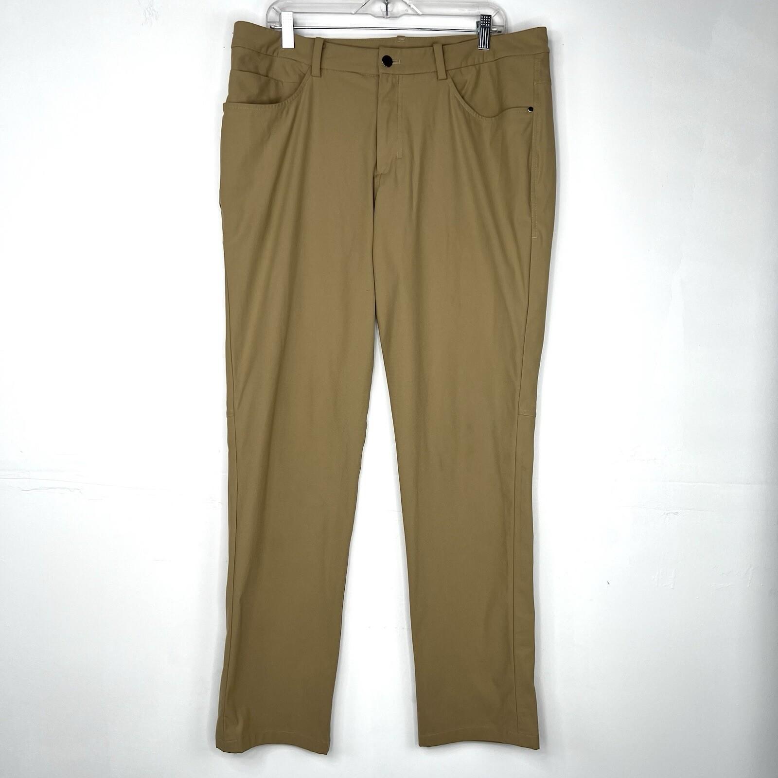 Lululemon Men Commision Pants Size 36x33 Athletic Warpstreme Commuter Stretch
