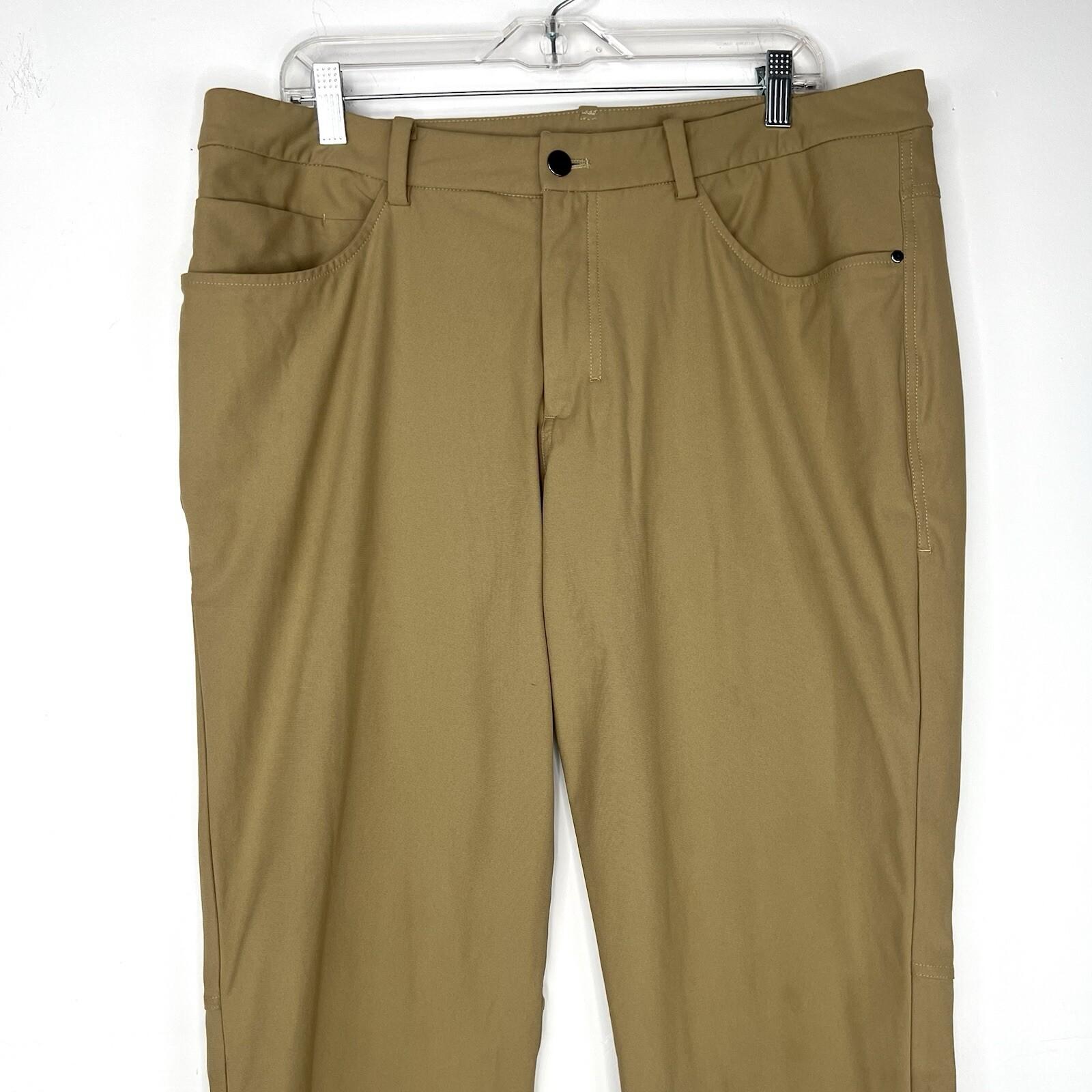 Lululemon Men Commision Pants Size 36x33 Athletic Warpstreme Commuter Stretch