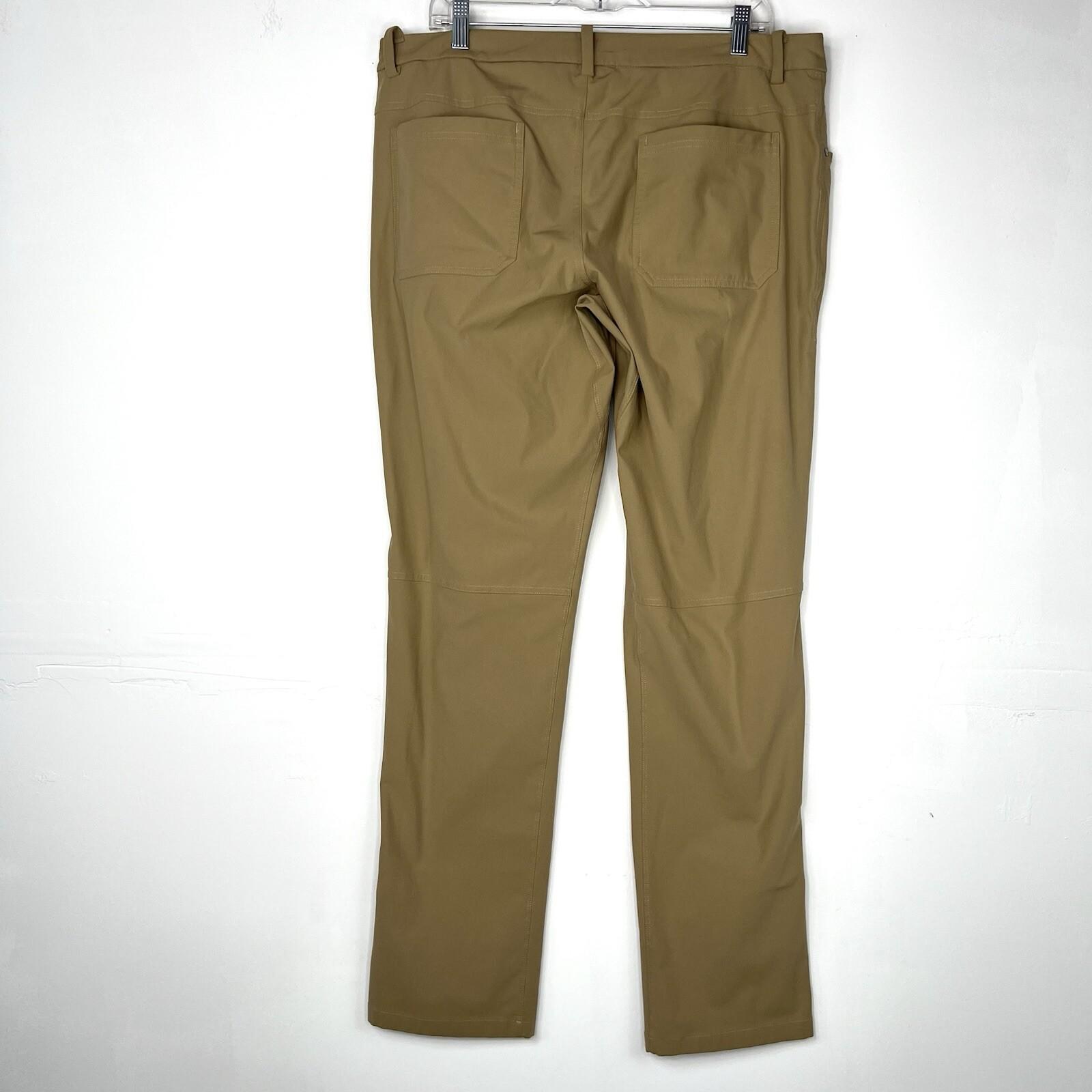 Lululemon Men Commision Pants Size 36x33 Athletic Warpstreme Commuter Stretch