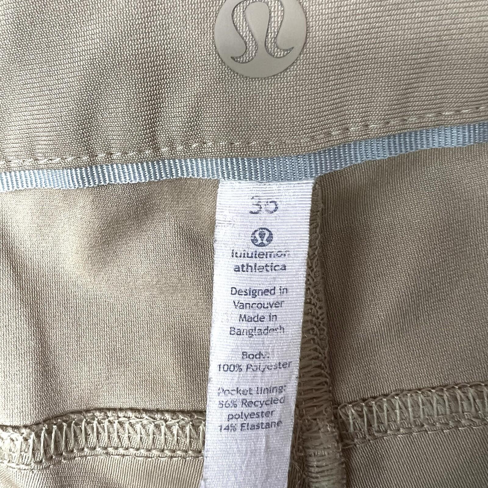 Lululemon Men Commision Pants Size 36x33 Athletic Warpstreme Commuter Stretch
