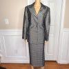 K&B Polyester Metallic Skirt Suit Size 12 Slate Gray Beaded Lined Cocktail  2PC