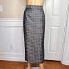 K&B Polyester Metallic Skirt Suit Size 12 Slate Gray Beaded Lined Cocktail  2PC