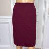 New KASPER 2PC Burgundy Wool Mismatch Cocktail Skirt (SZ 14P) Suit (Size 14)