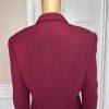 New KASPER 2PC Burgundy Wool Mismatch Cocktail Skirt (SZ 14P) Suit (Size 14)