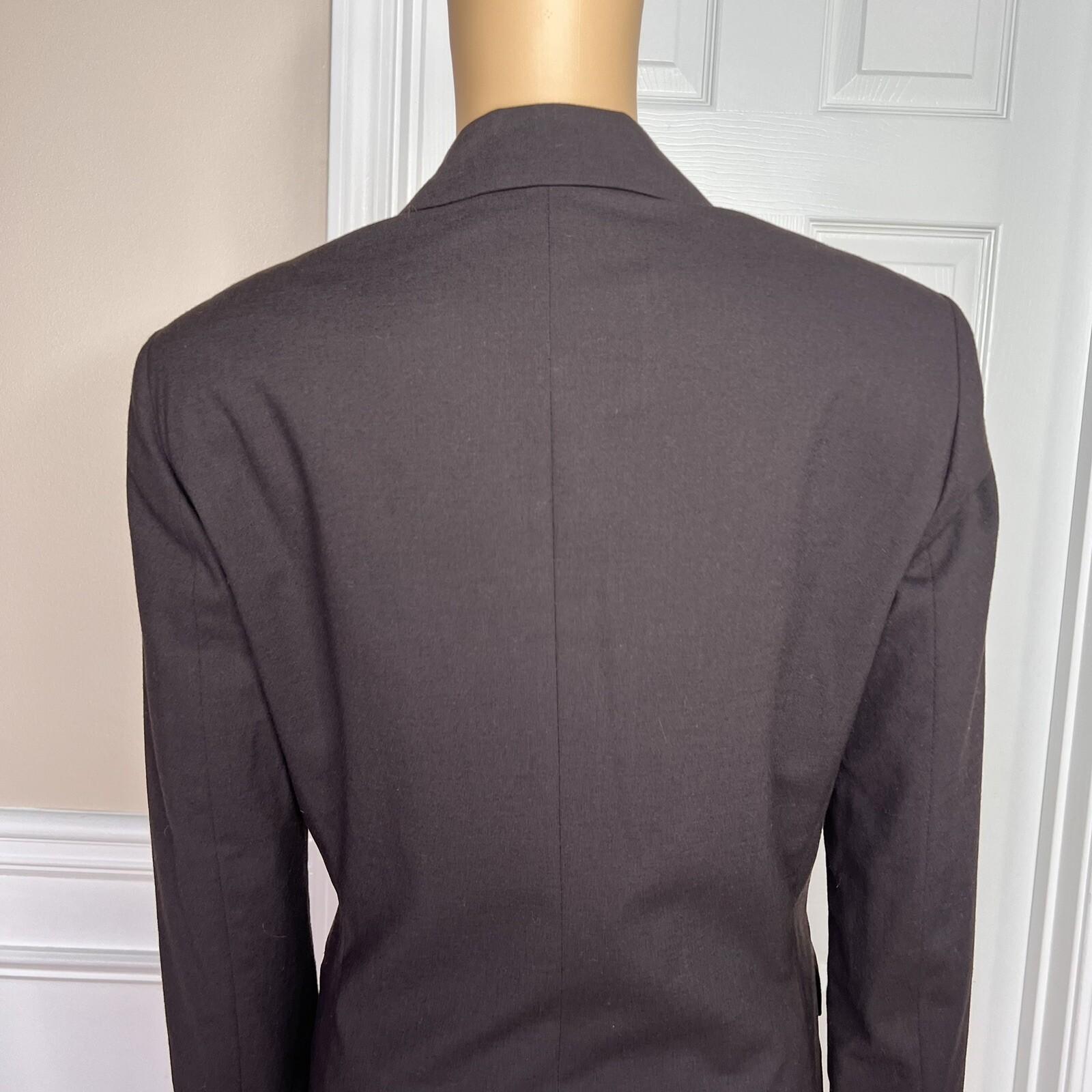 The Limited Polyester Wool Stretch Skirt Suit Size 6 Brown Lined Career 2 Piece