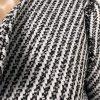ANN TAYLOR Women 1PC Black White Tweed Metallic Lined Open Front Blazer Size 2