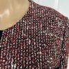 New TAHARI ASL Multicolor Tweed Metallic Lined Collarless Blazer Suit Size 10P