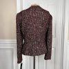 New TAHARI ASL Multicolor Tweed Metallic Lined Collarless Blazer Suit Size 10P