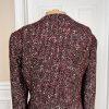 New TAHARI ASL Multicolor Tweed Metallic Lined Collarless Blazer Suit Size 10P