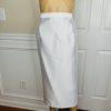 GMI Skirt Suit Size 20W White Lined Embroidered Ruffle Trumpet Sleeves 2PC