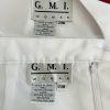 GMI Skirt Suit Size 20W White Lined Embroidered Ruffle Trumpet Sleeves 2PC