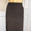 EILEEN FISHER Women Brown Knit Viscose Nylon Maxi Skirt Size XS