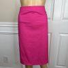 Emily Cotton Stretch Skirt Suit 18 Fuchsia Short Sleeves Belted Pockets 2PC New