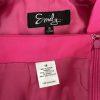 Emily Cotton Stretch Skirt Suit 18 Fuchsia Short Sleeves Belted Pockets 2PC New