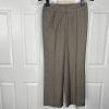 NINE WEST Polyester Rayon Pant Suit 6 Gray Striped Lined Peak Collar 2PC