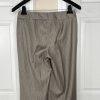 NINE WEST Polyester Rayon Pant Suit 6 Gray Striped Lined Peak Collar 2PC