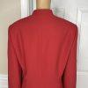 Le Suit Women Polyester Skirt Suit Size 14 Burnt Orange Stand UP Collar 2PC