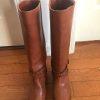 BIARRITZ Women Brown Genuine Leather Equestrian Riding Boots Shoes Size 5.5 B