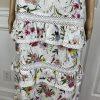 N/Nicholas Daffodil Cotton Dress 4 Broderie White Floral Cold Shoulder Tiered