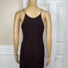 Cachet Silk Like Chiffon Dress Size 14 Brown Y2K Beaded Strappy Gothic Maxi Gown