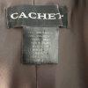 Cachet Silk Like Chiffon Dress Size 14 Brown Y2K Beaded Strappy Gothic Maxi Gown