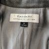 TAHARI ASL Women Gray Polyester Viscose Spandex Lined Belted Blazer Size 8
