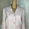 Kasper ASL Polyester Skirt Suit Size 14 Embroidered Light Pink 3/4 Sleeves 2PC