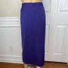 GMI Women Polyester Skirt Suit Size 18W Purple Lined Collarless Cocktail 2PC