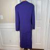 GMI Women Polyester Skirt Suit Size 18W Purple Lined Collarless Cocktail 2PC