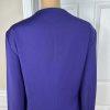 GMI Women Polyester Skirt Suit Size 18W Purple Lined Collarless Cocktail 2PC