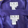 GMI Women Polyester Skirt Suit Size 18W Purple Lined Collarless Cocktail 2PC