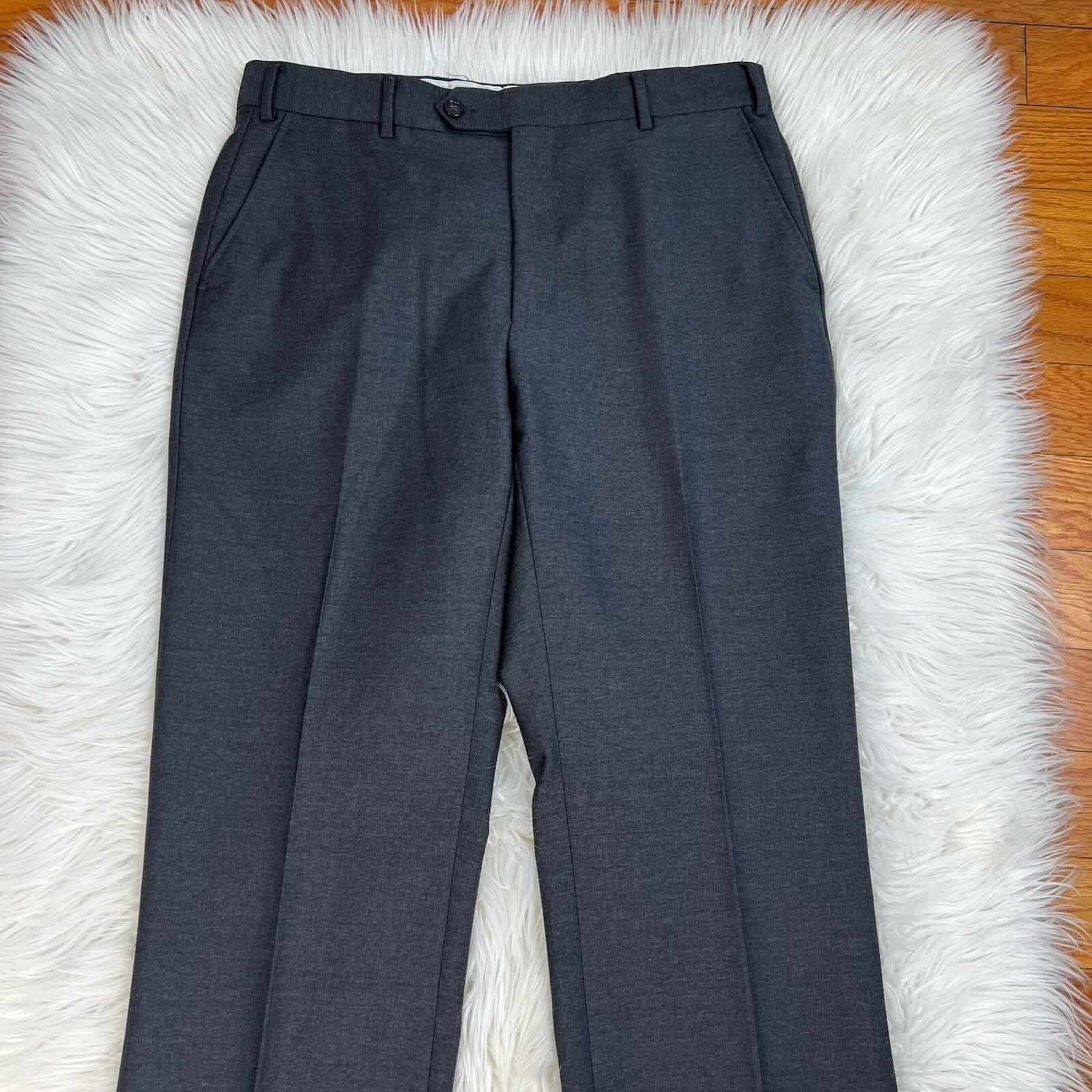 Chiari Angelico Super 120 Wool Men Dress Pants Size 34R Gray Made In Italy