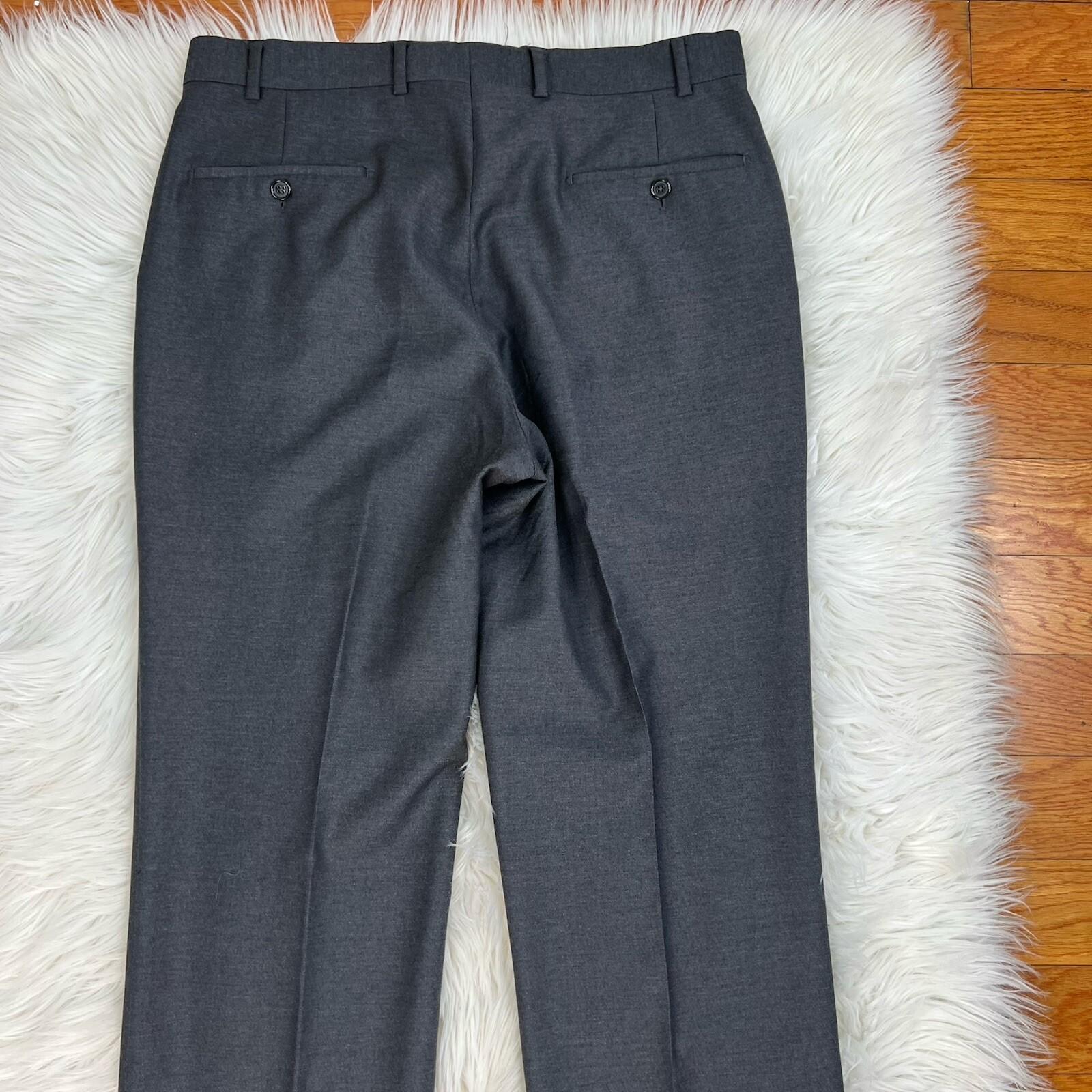 Chiari Angelico Super 120 Wool Men Dress Pants Size 34R Gray Made In Italy