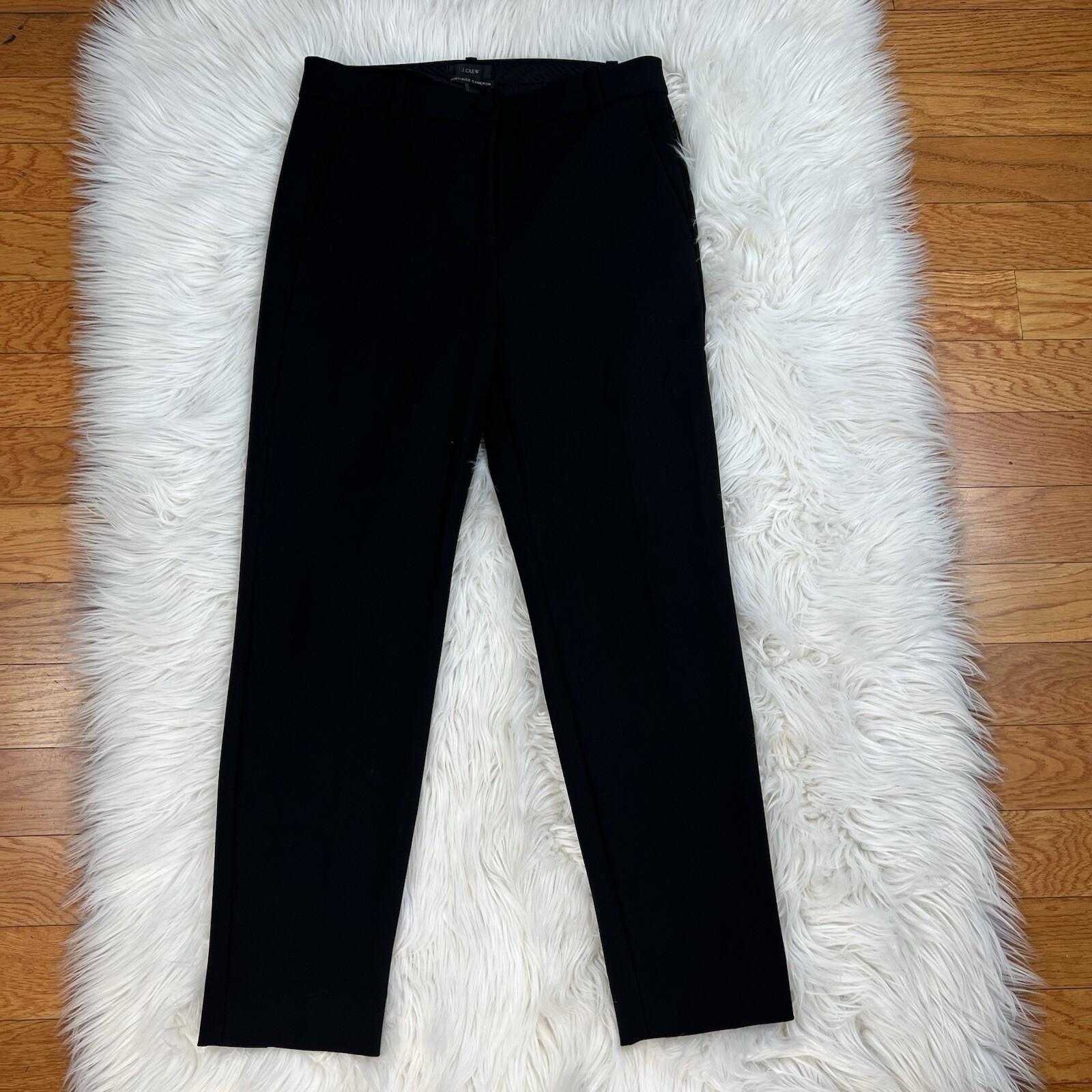 J Crew Viscose Stretch Pants Size 6 High Rise Cameron Flat Front Skinny Trouser