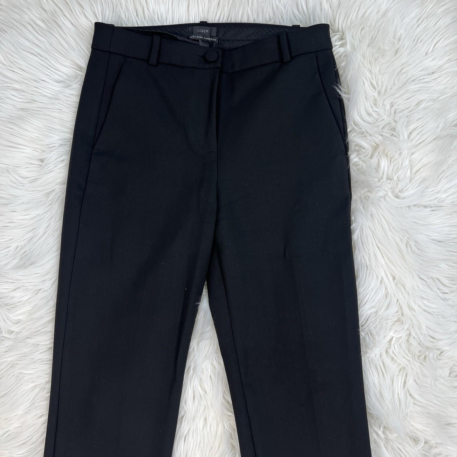 J Crew Viscose Stretch Pants Size 6 High Rise Cameron Flat Front Skinny Trouser