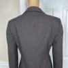 Anne Klein Women Wool Stretch Skirt Suit Size 2 Brown Lined Peak Collar 2PC