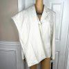 Collections For Le Suit Polyester Pant 16 Suit 18 Off White Striped 2PC New