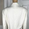 Collections For Le Suit Polyester Pant 16 Suit 18 Off White Striped 2PC New