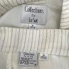 Collections For Le Suit Polyester Pant 16 Suit 18 Off White Striped 2PC New