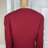 Coldwater Creek Women 1PC Red Wool Lined Wrap Collarless Blazer Size 14