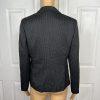 Alfani 2PC Black Striped Polyester Rayon Spandex Lined Career Pant Suit Size 4P