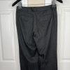 Alfani 2PC Black Striped Polyester Rayon Spandex Lined Career Pant Suit Size 4P