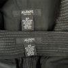 Alfani 2PC Black Striped Polyester Rayon Spandex Lined Career Pant Suit Size 4P