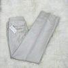 New TAHARI 2PC Beige Metallic Linen Rayon Cropped Shawl Collar Pant Suit Size 6