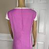 BEN MARC INT 2PC Pink Purple White Polyester Lined Collarless Dress Suit SZ 16
