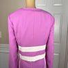 BEN MARC INT 2PC Pink Purple White Polyester Lined Collarless Dress Suit SZ 16
