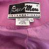 BEN MARC INT 2PC Pink Purple White Polyester Lined Collarless Dress Suit SZ 16