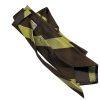 Peter Millar Men Silk Neck Tie Brown Green Striped Hand Folded 57 inch Luxury