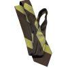 Peter Millar Men Silk Neck Tie Brown Green Striped Hand Folded 57 inch Luxury